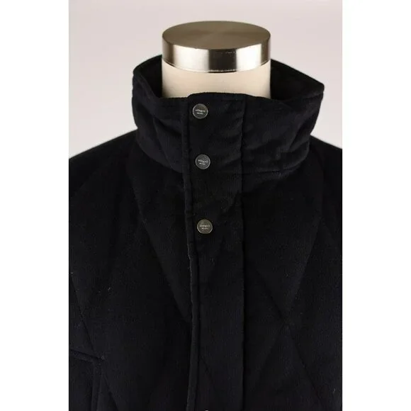 $2,650 Allegri Reversible Cashmere Down Quilted Jacket SZ 54/44 Navy LNWOT
